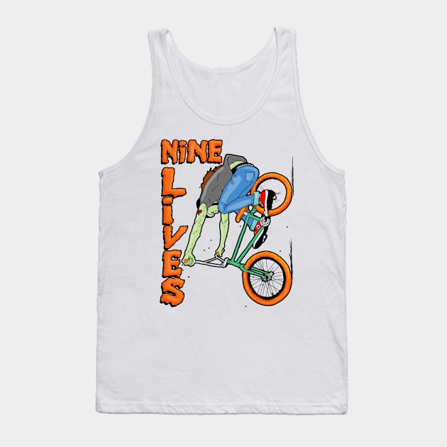 Nine Lives bmx downhill Tank Top by Johanmalm